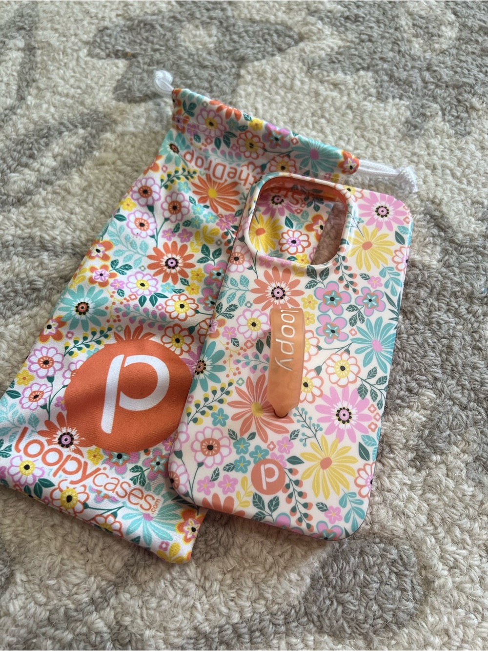 Loopy Case phone case in the "Floral Burst" IPhone 14 Pro